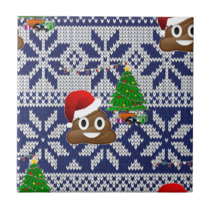 ful jul sweater poop emoji kakelplatta