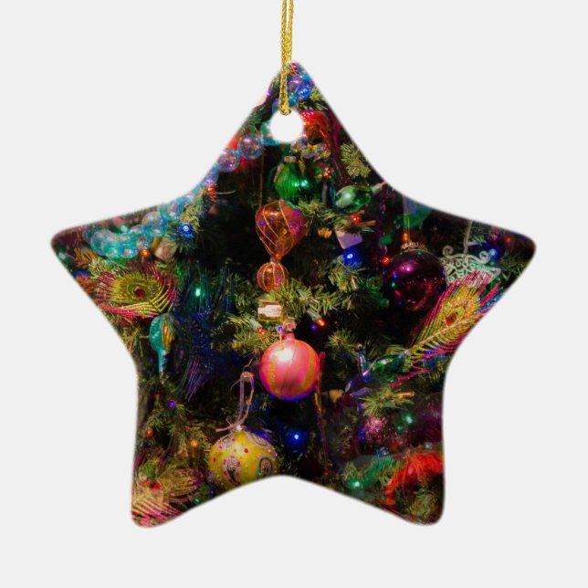 ful julafton träd julgransprydnad keramik (Framsidan)