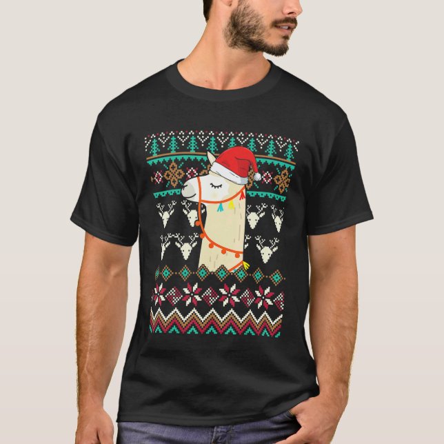 Ful julllama t shirt (Framsida)