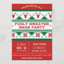 Ful julpartyinbjudan