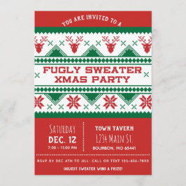 Ful julpartyinbjudan inbjudningar