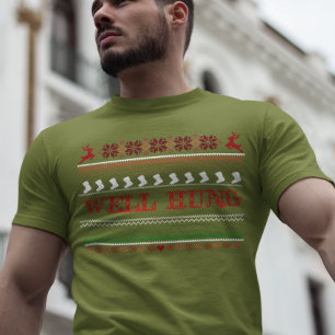 Ful julsärk Rolig Välhängd Strumpa T Shirt