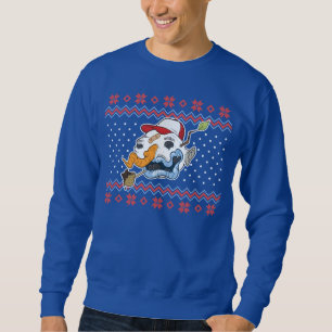 Ful jultröja för ful snögubbe lång ärmad tröja