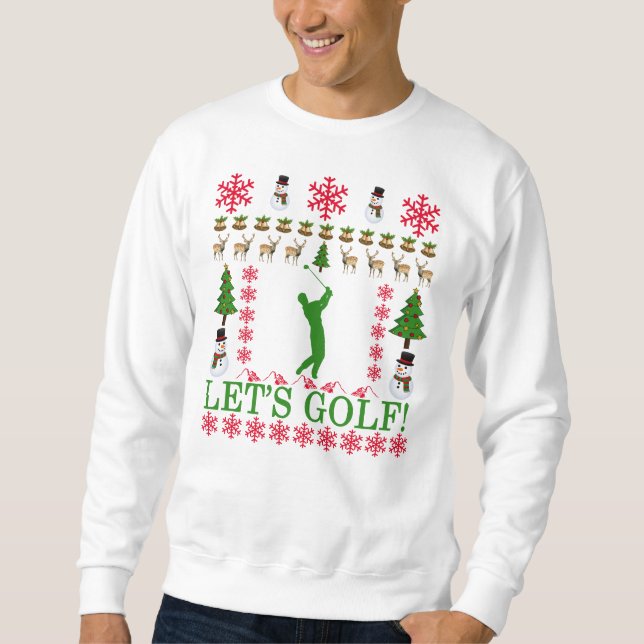 Ful jultröja för Golf. .png Långärmad Tröja (Framsida)