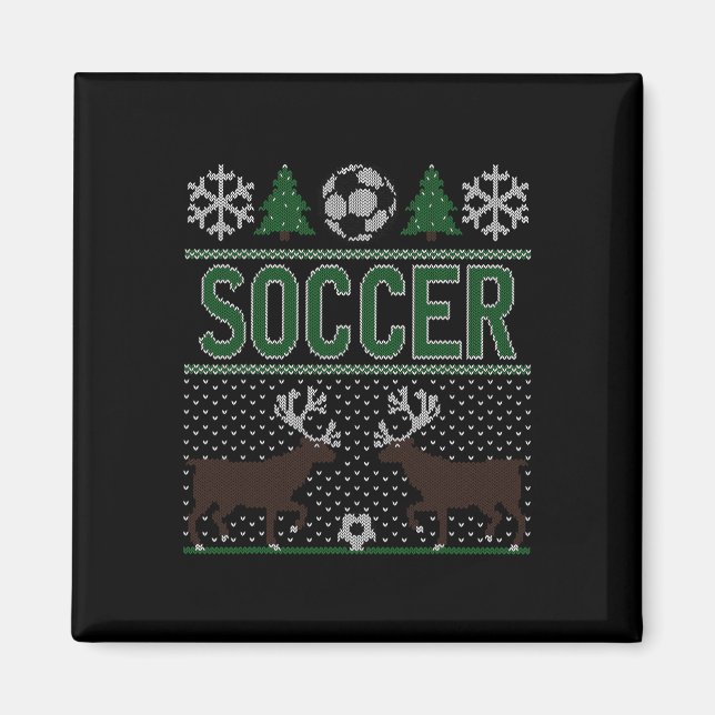 Ful Jultröja Fotboll Magnet (Framsidan)