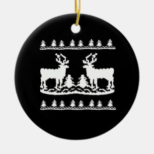 Ful jultröja - julgransprydnad keramik