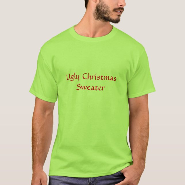 Ful jultröja tee shirt (Framsida)