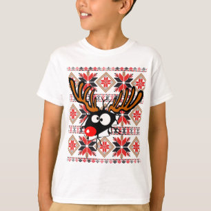 Ful jultröjaskjorta som igenom kraschar t-shirt