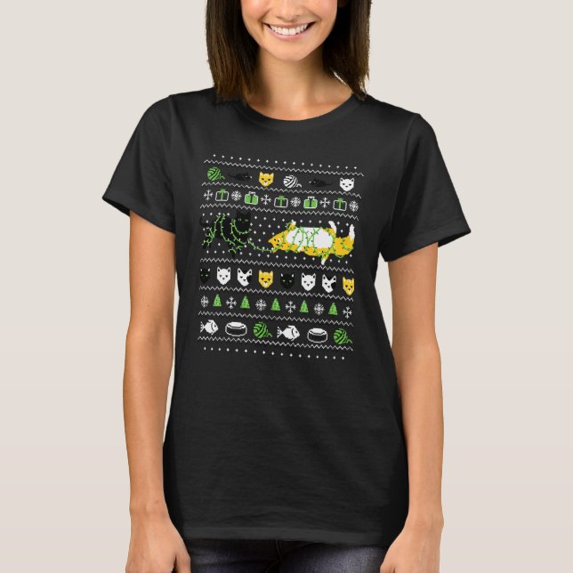 Ful katttröja Katt T Shirt (Framsida)