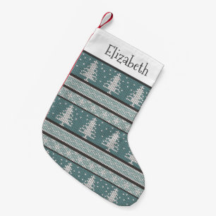 Ful kricka för mönster för tröjastickajul liten julstrumpa