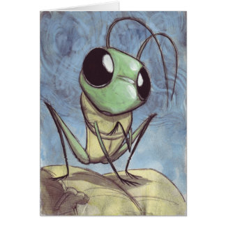 Ful krypsyrsa hälsningskort