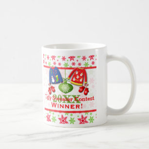 Ful mugg 2 för vinnare för jultröjatävling