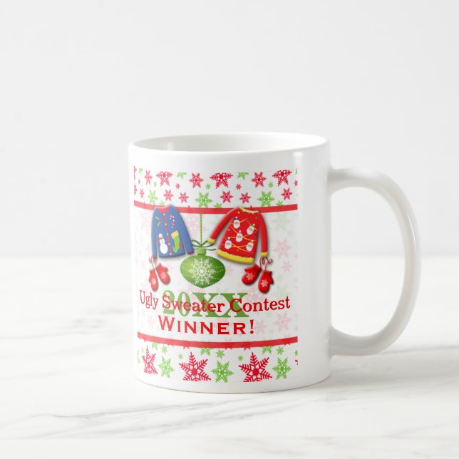 Ful mugg 2 för vinnare för jultröjatävling (Höger)