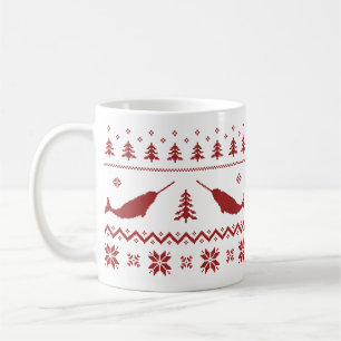Ful Narwhal jultröja Kaffemugg