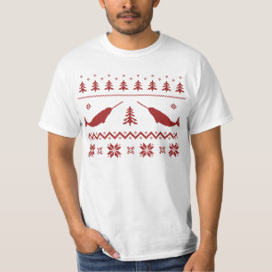 Ful Narwhal jultröja Tee Shirt