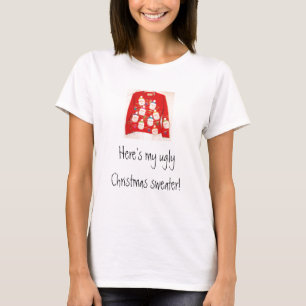 ful-santa-jul-tröjan är här min fula Ch… Tee Shirt
