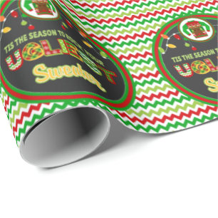 Ful sjal för gåva för tröjajuljulfest presentpapper