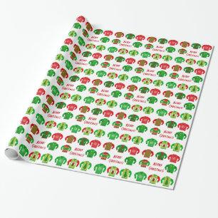 Ful sjal för jultröjagåva presentpapper