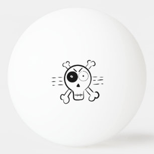 ful skallmonster pirater tecknade figurer doodl pingisboll