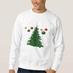 Ful tröja för dekorativ trädjul sweatshirt
