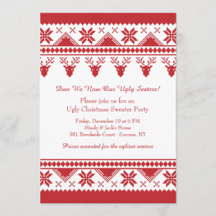 Ful tröja med reninbjudan inbjudningar