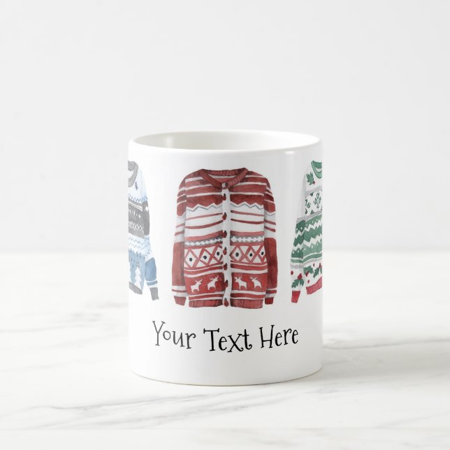 Ful tröja med text kaffemugg (Center)