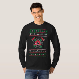Ful tröjajul för brandman tee shirt
