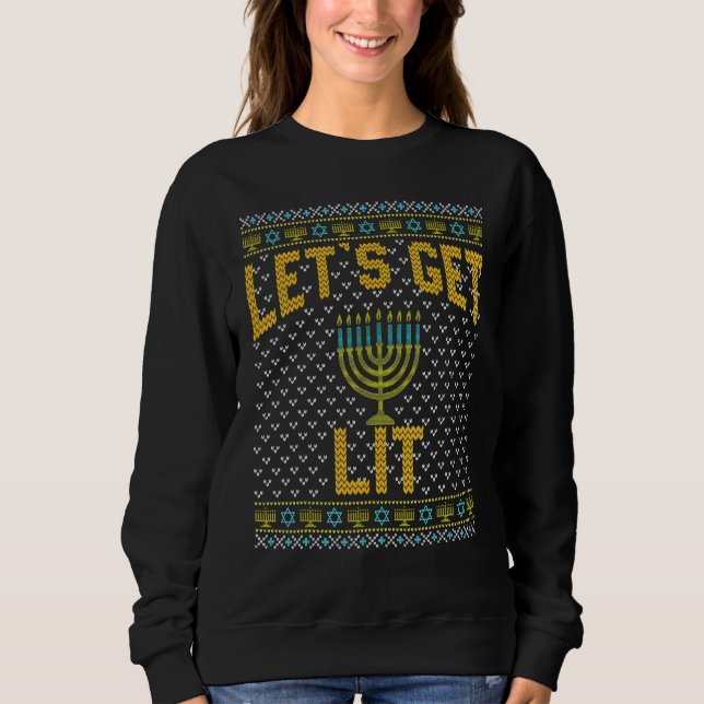 Fula Hanukkah Låt oss få brått Drickande T Shirt (Framsida)