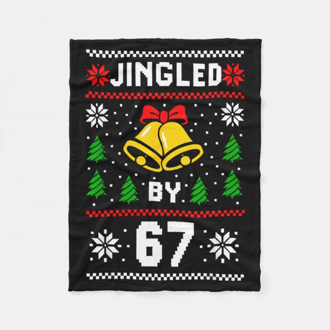 Fula jul 67 Meme-design Rollig sex sju Hand Fleecefilt (Framsidan)