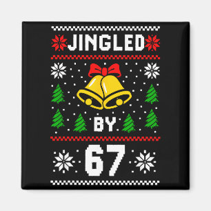 Fula jul 67 Meme-design Rollig sex sju Hand Magnet