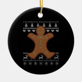 Fula jul - pepparkakor julgransprydnad keramik