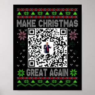Fula julen rolig qr president Trump dans kod Poster