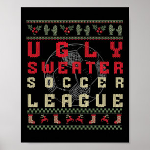 Fula julfotboll – Rollig ful överdel skjorta Poster