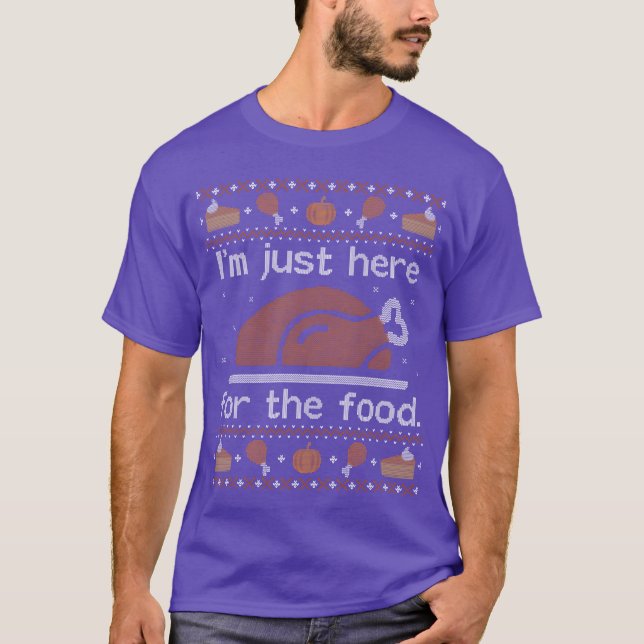 Fula julklappar här för matfamilj t shirt (Framsida)