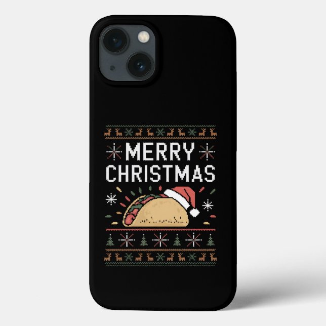 Fula jultröja lampor tomte taco jul (Baksida)