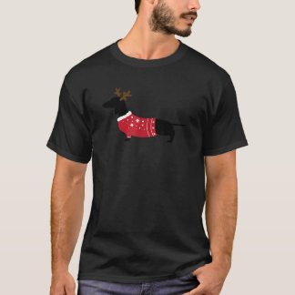 Fula jultröja Wiener Dachshund Hund T Shirt
