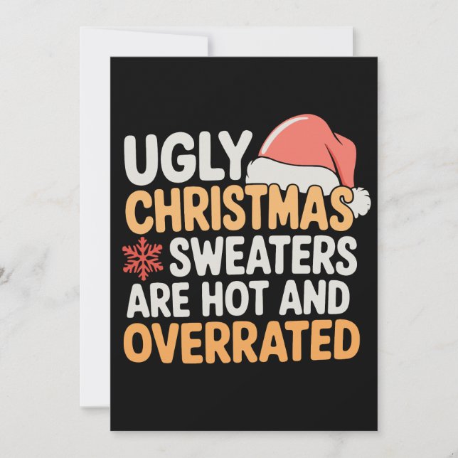 Fula jultröjor är heta och överreklamerade jul inbjudningar (Framsida)