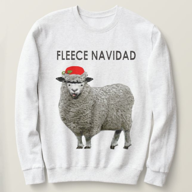Fula jultröjor får sweatshirt (Design framsida)