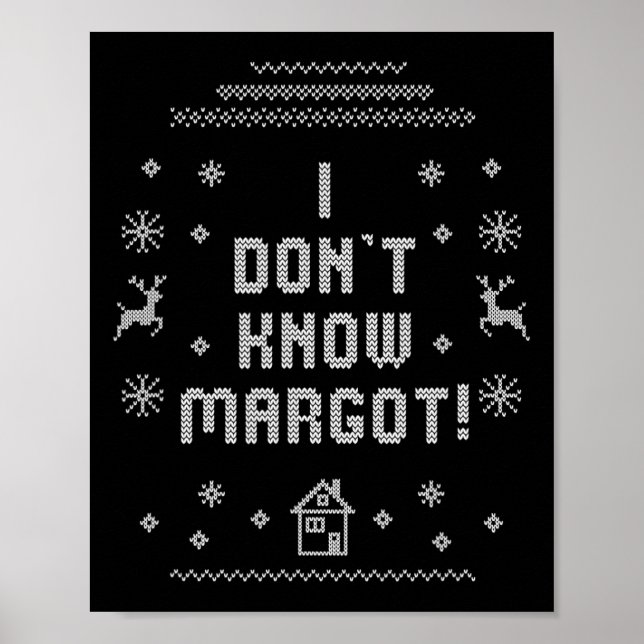 Fula jultröjor Jag känner inte Margot  Poster (Framsidan)
