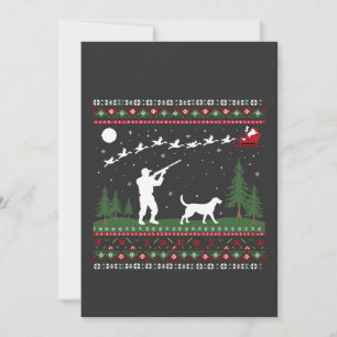Fula jultröjor jakt säsong tomte julkort