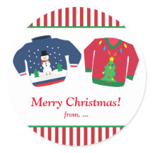 Fula jultröjor Julfestdekal