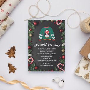 Fula jultröjor kontors julfest inbjudningar