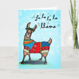 Fula Llamatröja Helgkort