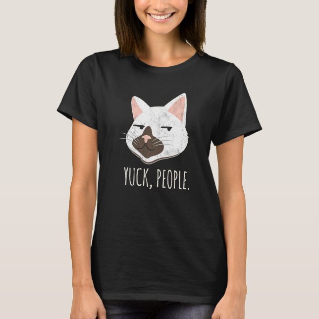 Fula människor  Katt  Kattmamma Älskar katter Katt T Shirt (Framsida)