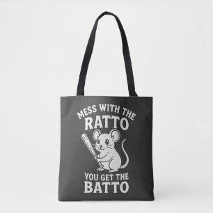 Fula med Rattan Får du Battan Rollig T-Shirt Tygkasse
