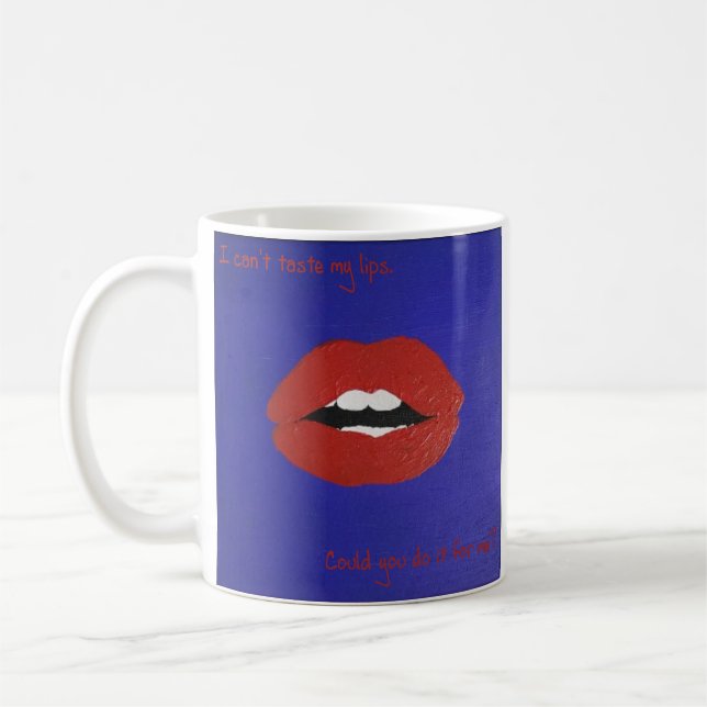 Fula rader för Alla hjärtans dags-mugg Kaffemugg (Vänster)