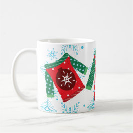 Fula Tröja Snöflingor Mönster Kaffemugg
