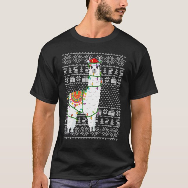 Fula tröja stil julbelysning tomte alpacka kristus (Framsida)