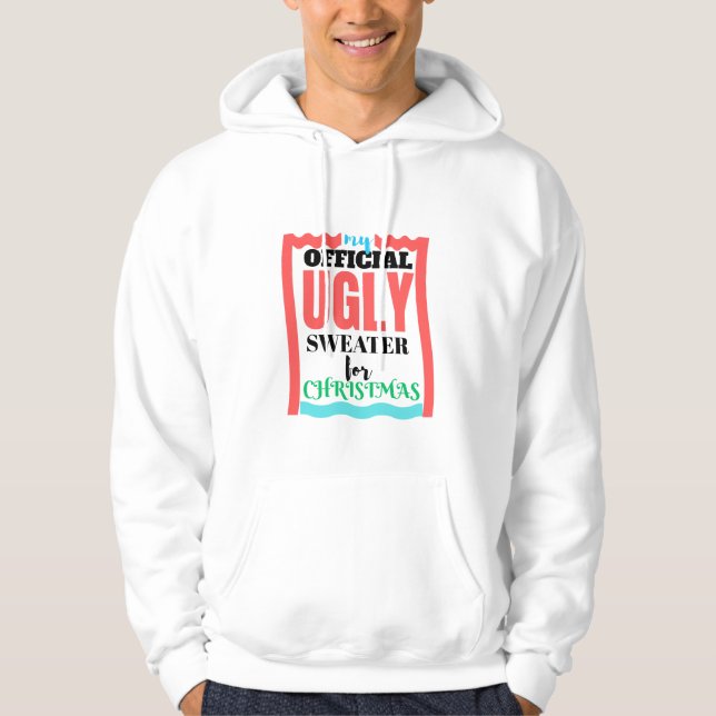 Fula tröjor till jul hoodie (Framsida)