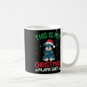 Fula Xmas Träd Tomte Miniature Schnauzer Hund Chri Kaffemugg